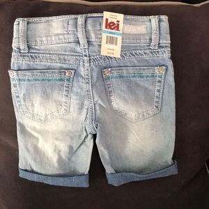 lei Bottoms - girls jean /capri length shorts lei Bottoms - girls jean /capri length shorts